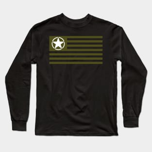 Jeep Star US Tactical Flag Long Sleeve T-Shirt